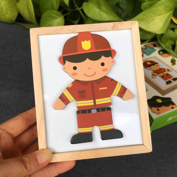 Wooden Career Changing Jigsaw