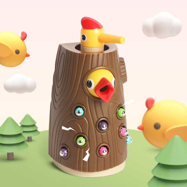 Montessori Hungry Woodpecker Toy