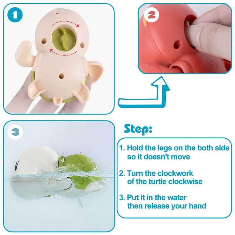Swimming Turtle Bath Toys