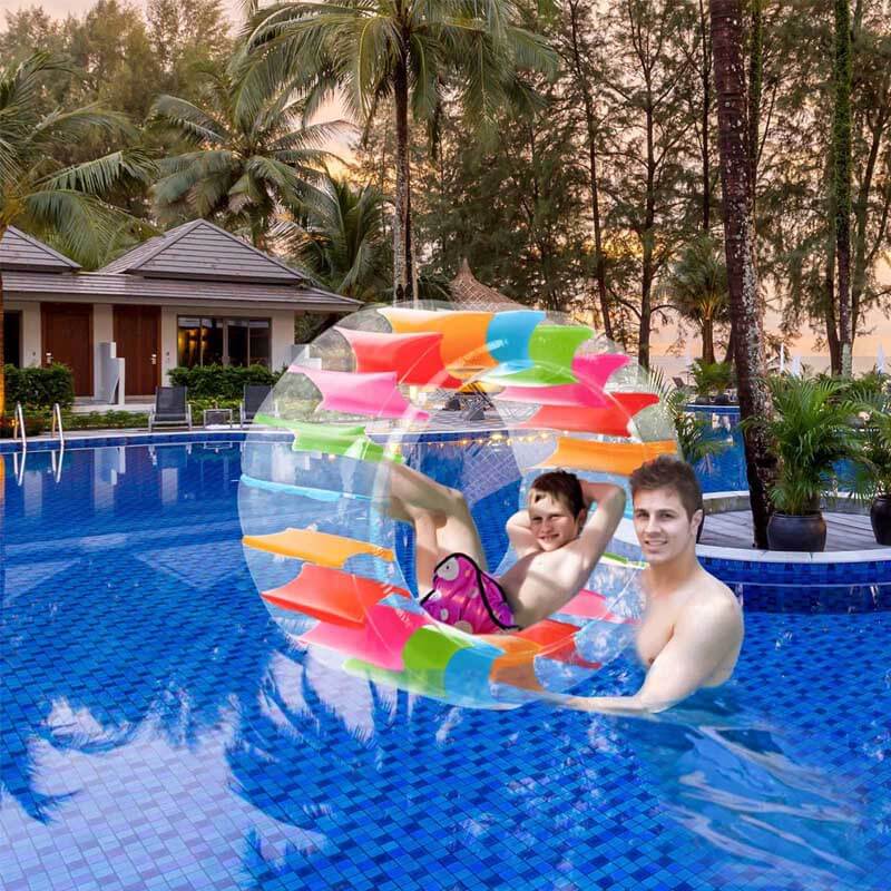 Inflatable Water Wheel Roller