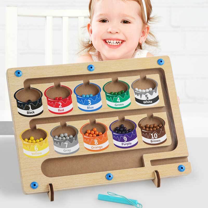 Montessori Magnetic Color & Number Journey