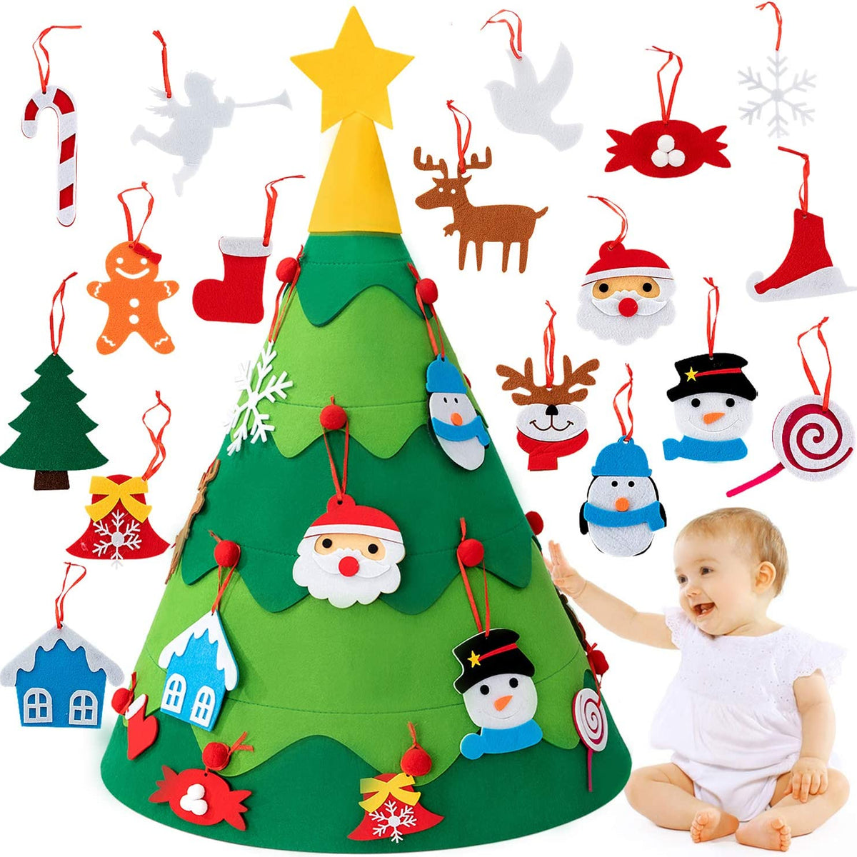 Montessori 3D DIY Felt Christmas Tree