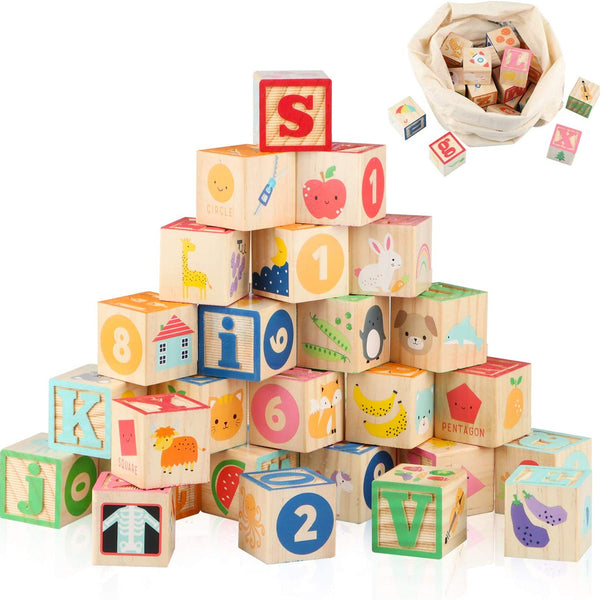 Best Seller: Montessori Wooden ABC Building Blocks