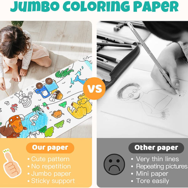 Montessori Coloring Paper Roll