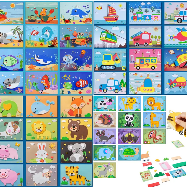 "3D Sticker Puzzles (12 Sheets)"