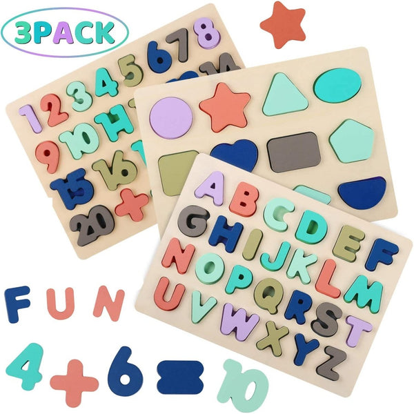Montessori Educational Puzzles (PACK OF 3!)