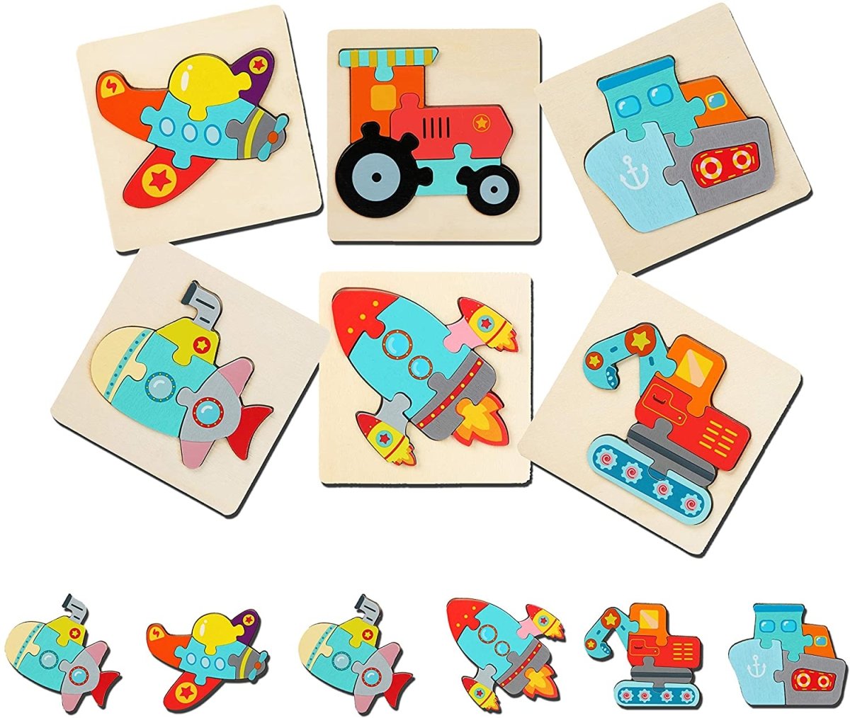 Montessori Vehicles Puzzles (PACK OF 6!)