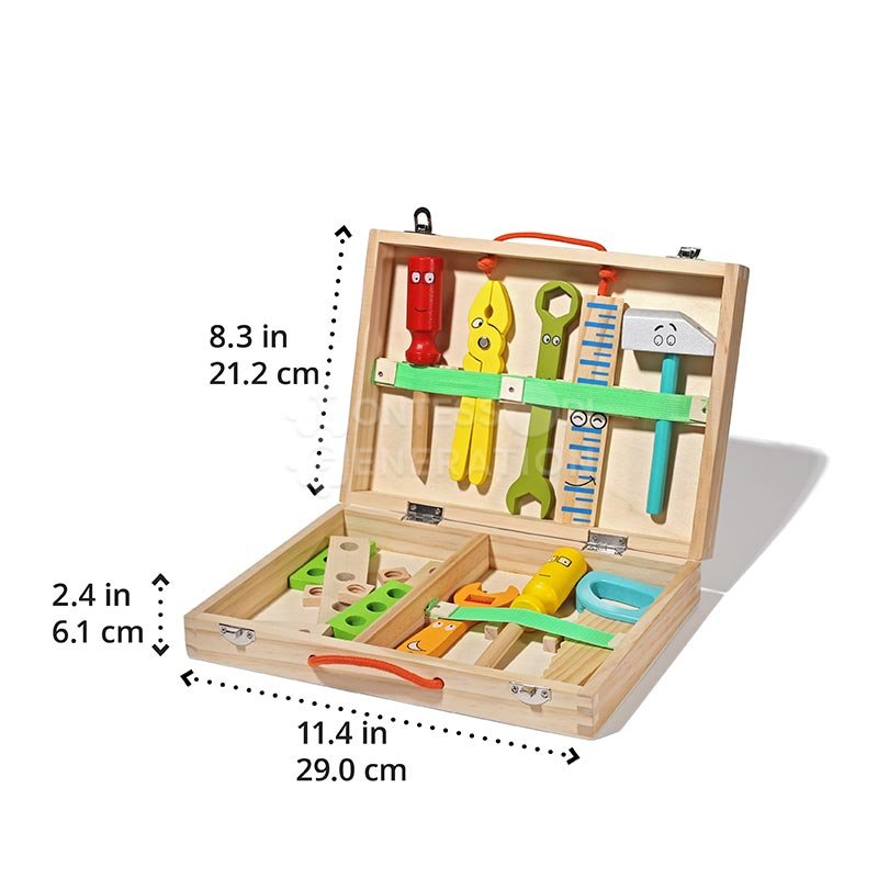 Montessori houten gereedschapskist