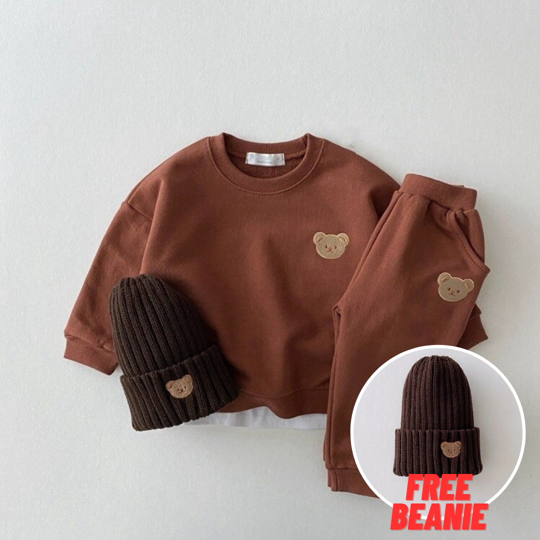 Maple Bear Baby Tracksuit & Pants (FREE BEANIE)