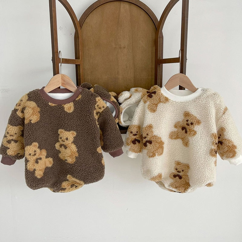 Teddy Bear Essentials - Warm and Furry Jumpsuit for Little Ones