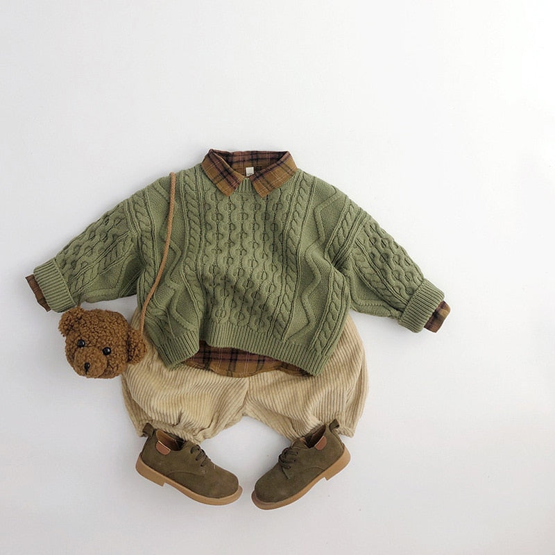Kids Sweaters/ Pullover Style Knitwear For 0-12 Years