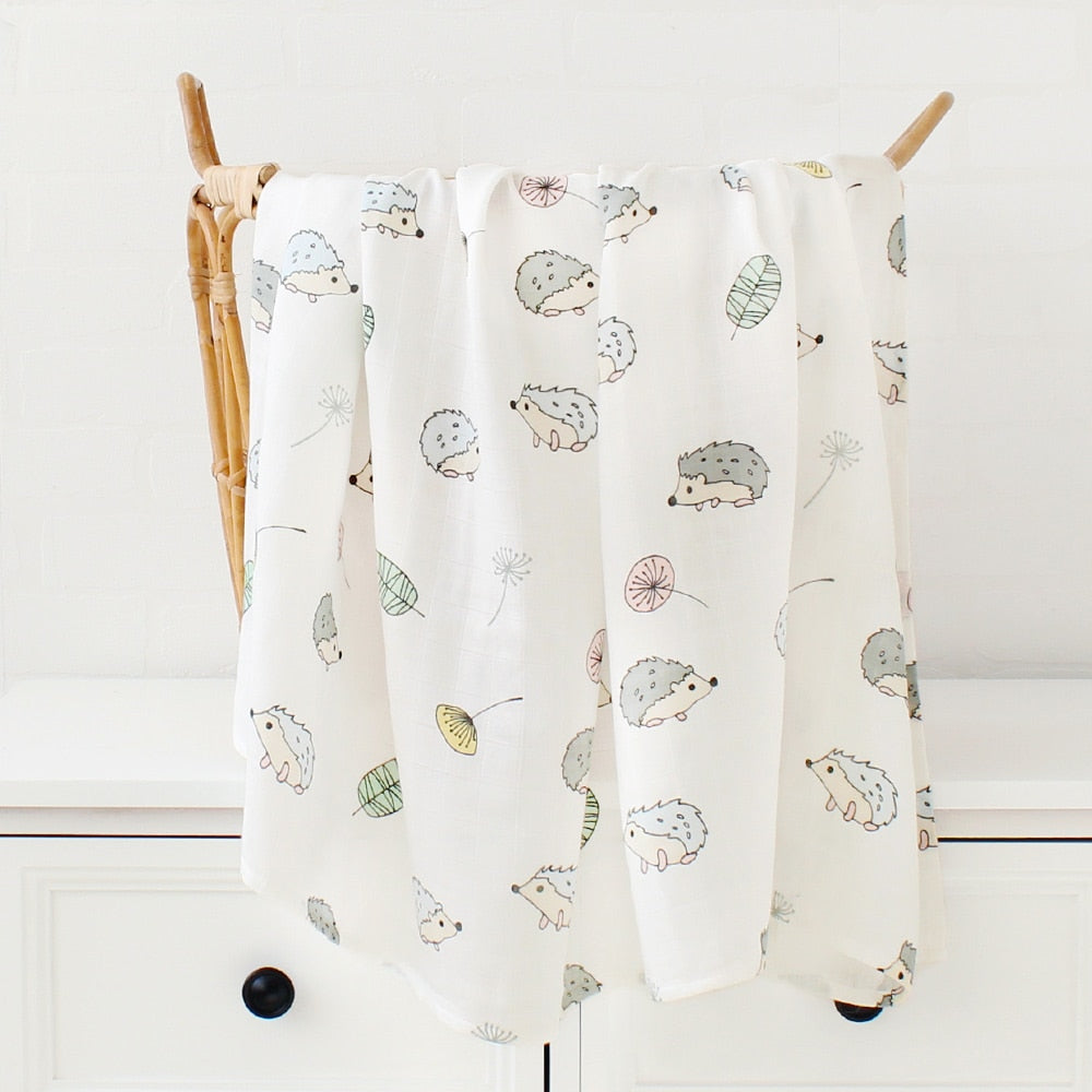 Teddy Bear Baby Blanket/ 2 Layers Infant Wrap Blanket