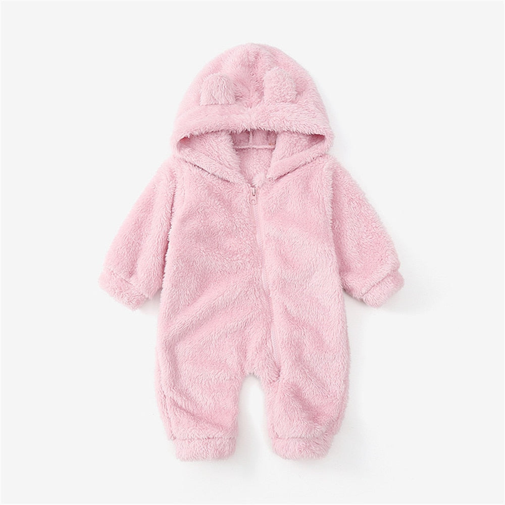 Cuddle Bear Warm Baby Rompers