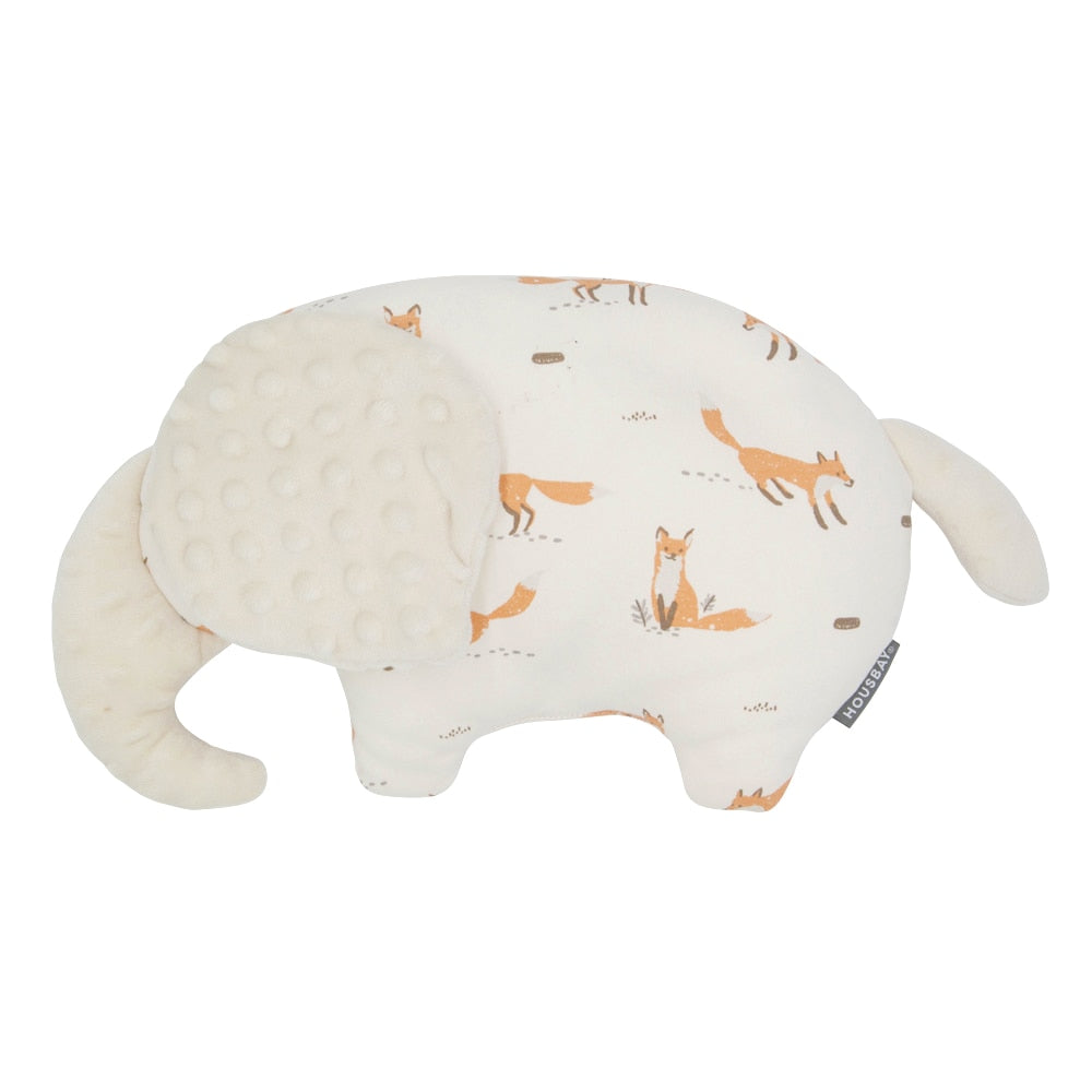 Cute and cozy elephant pillow for babies ,100% cotton elephant pillow for your little one fox