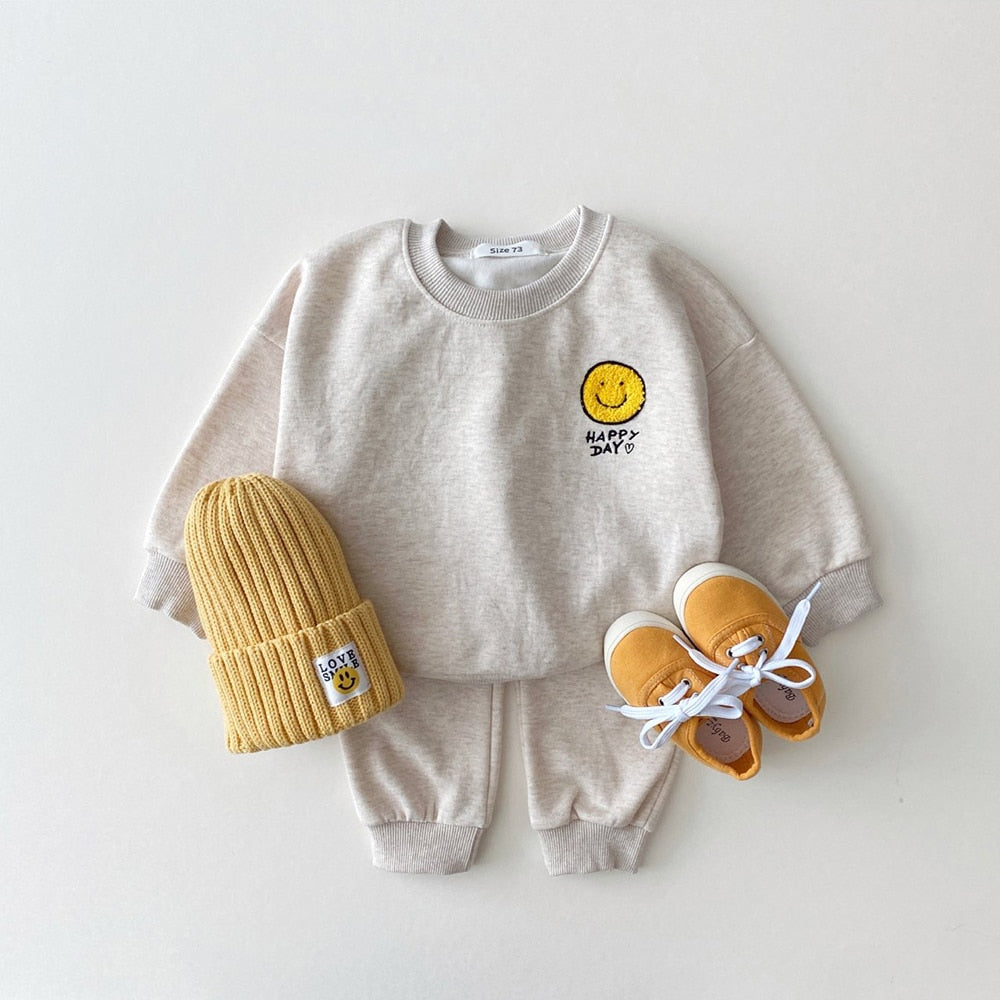Smiley Face Happy day Sweater and Pants Set
