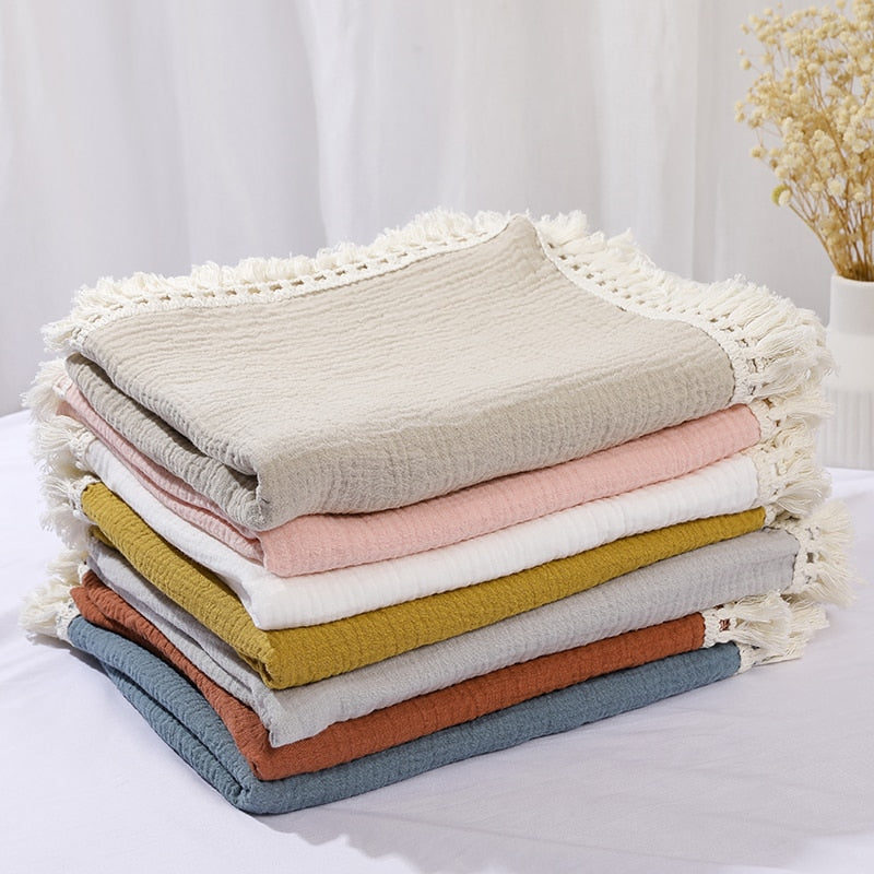 Baby Blanket/ Muslin Swaddle Blankets for Newborn Baby