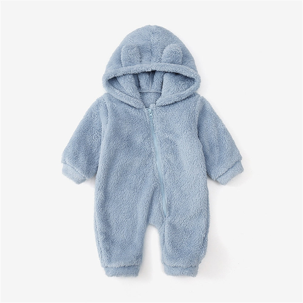 Cuddle Bear Warm Baby Rompers