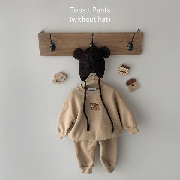 The Lazy Bear Soft and Sweet Baby Sweater and Pant Set