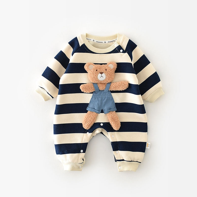 Winter Baby Rompers/  Jumpsuits Bear Outfit
