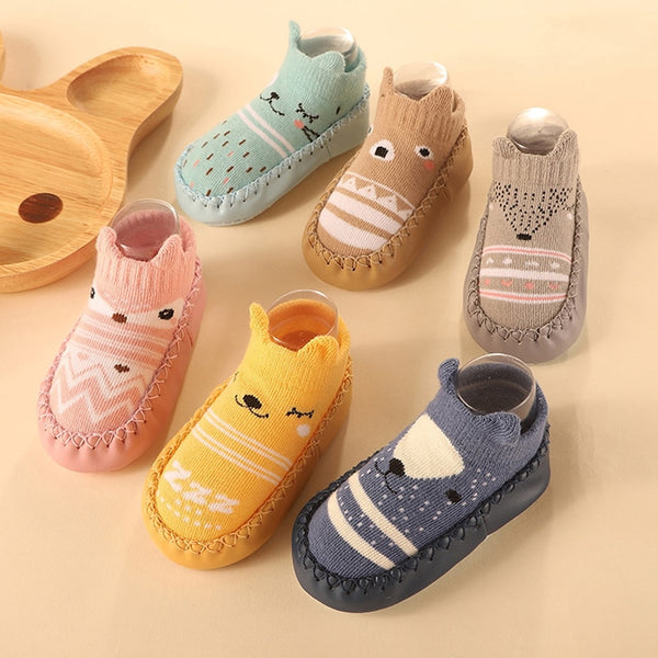 Baby Cute Kids Socks Shoes / Floor Sneaker First Walkers Toddler For 0-6 Years