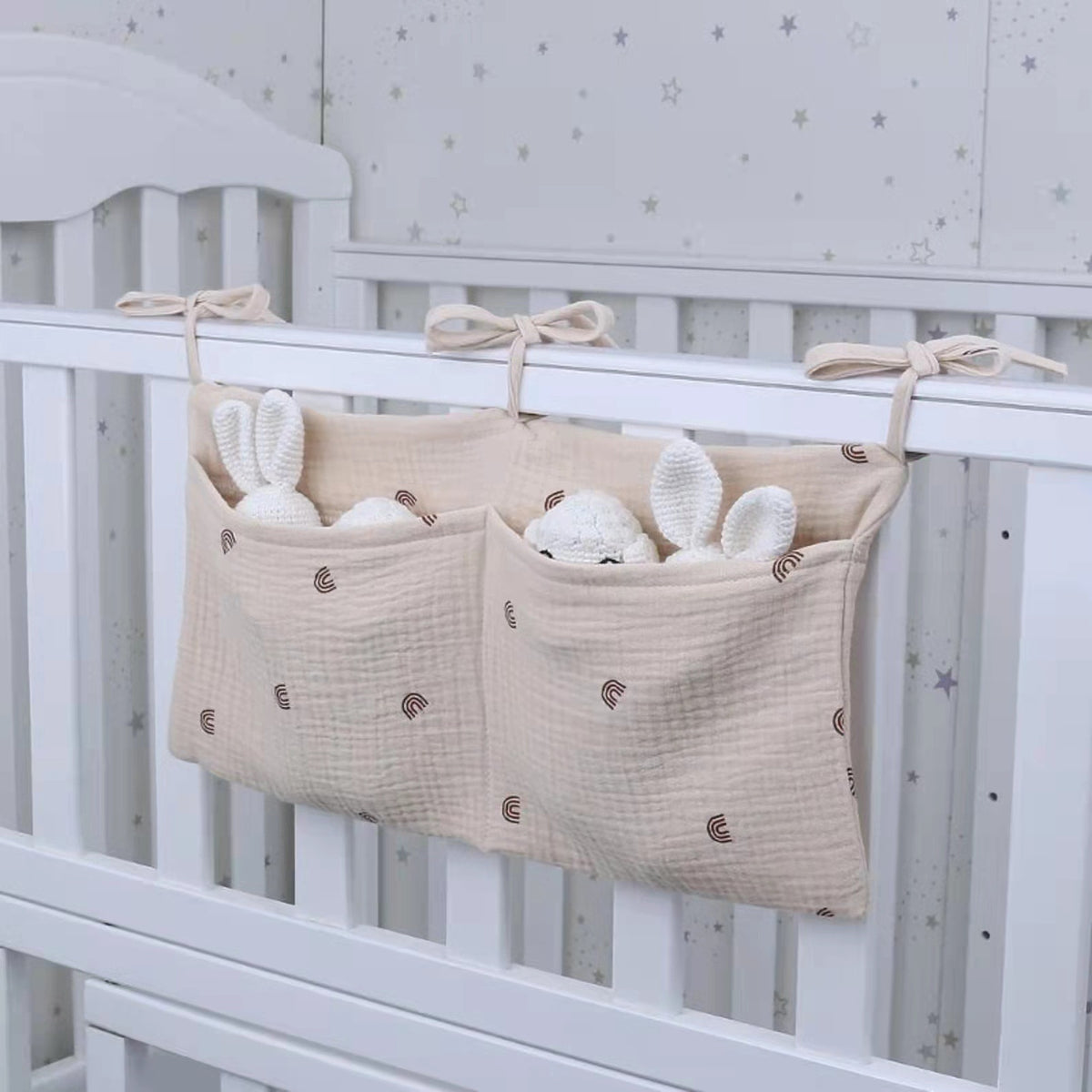 Baby Crib Storage Bag /Headboard Diaper Bag for Kids