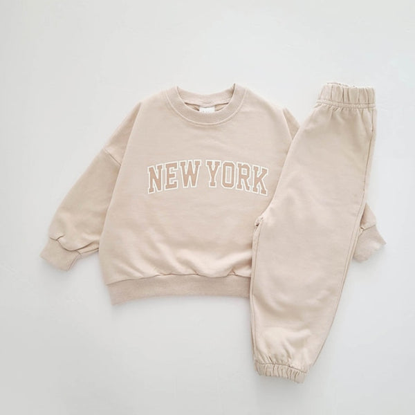 "NewYork" Children Sweatshirt and Pants Outfit