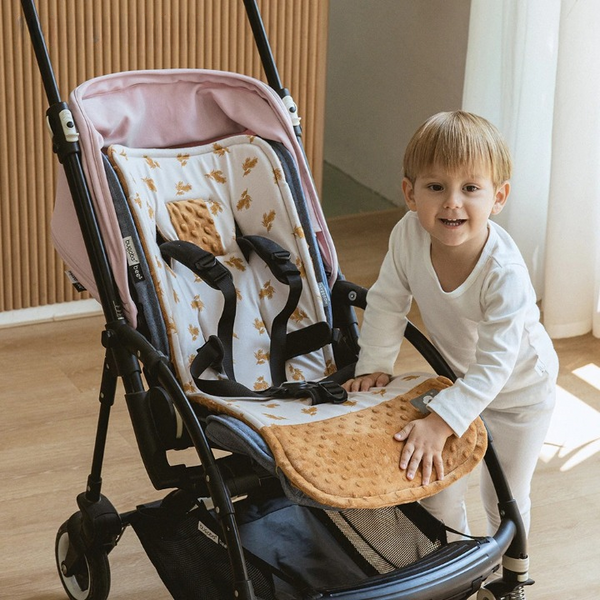 A soft and comfortable stroller cushion for babies made of skin-friendly material